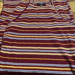 Mid tight striped dress